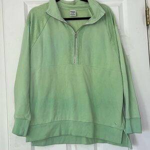 Green Quarter-Zip Pullover